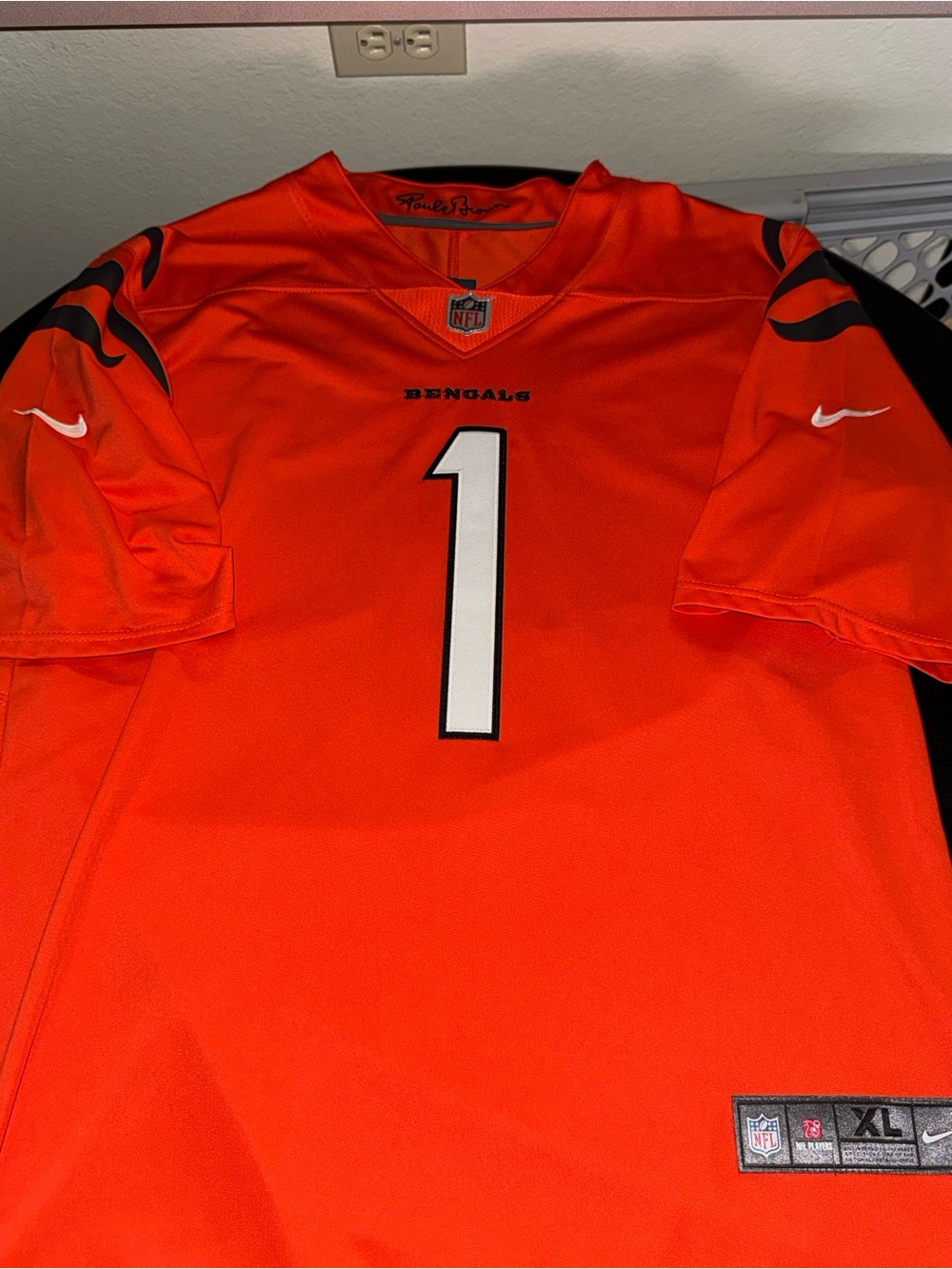 Nike Ja'Marr Chase Stitched Orange Bengals Alternate Game Jersey XL